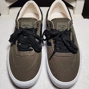 Vans Gilbert Crockett Loden Green Corduroy Black Skate Shoes Men 8 PopCush Waffl